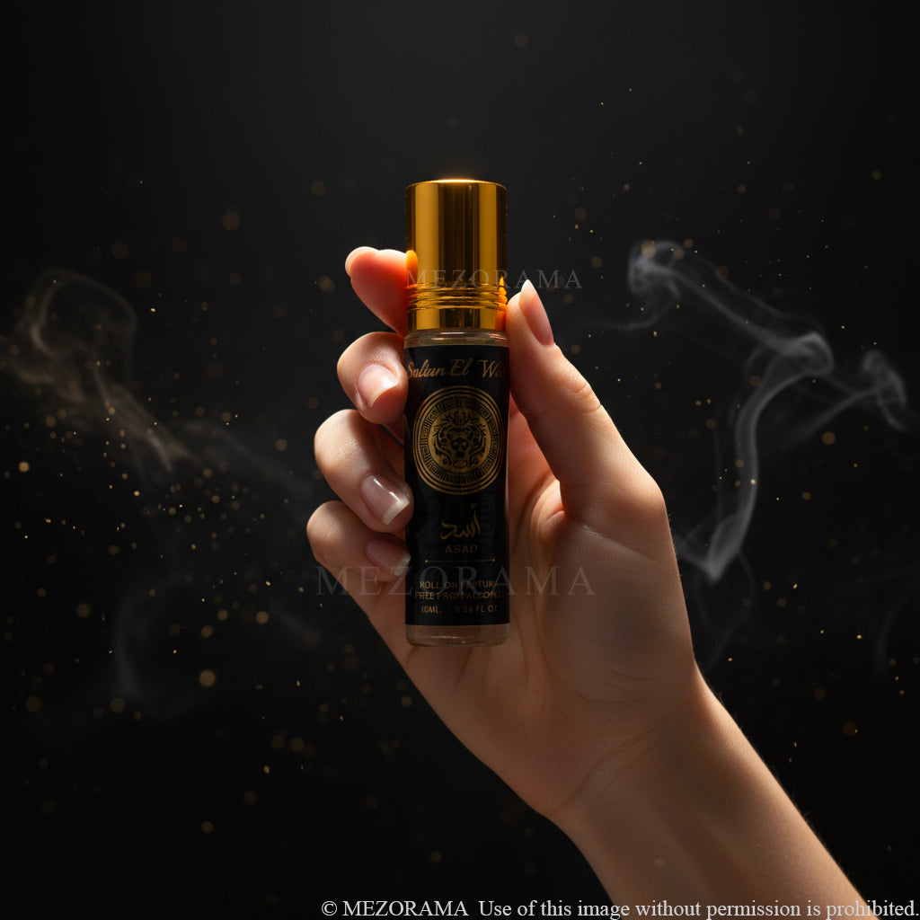 Carisma Oriental Poderoso, Asad, Almizcle Concentrado Unisex, Roll-On Sin Alcohol, 10 ml