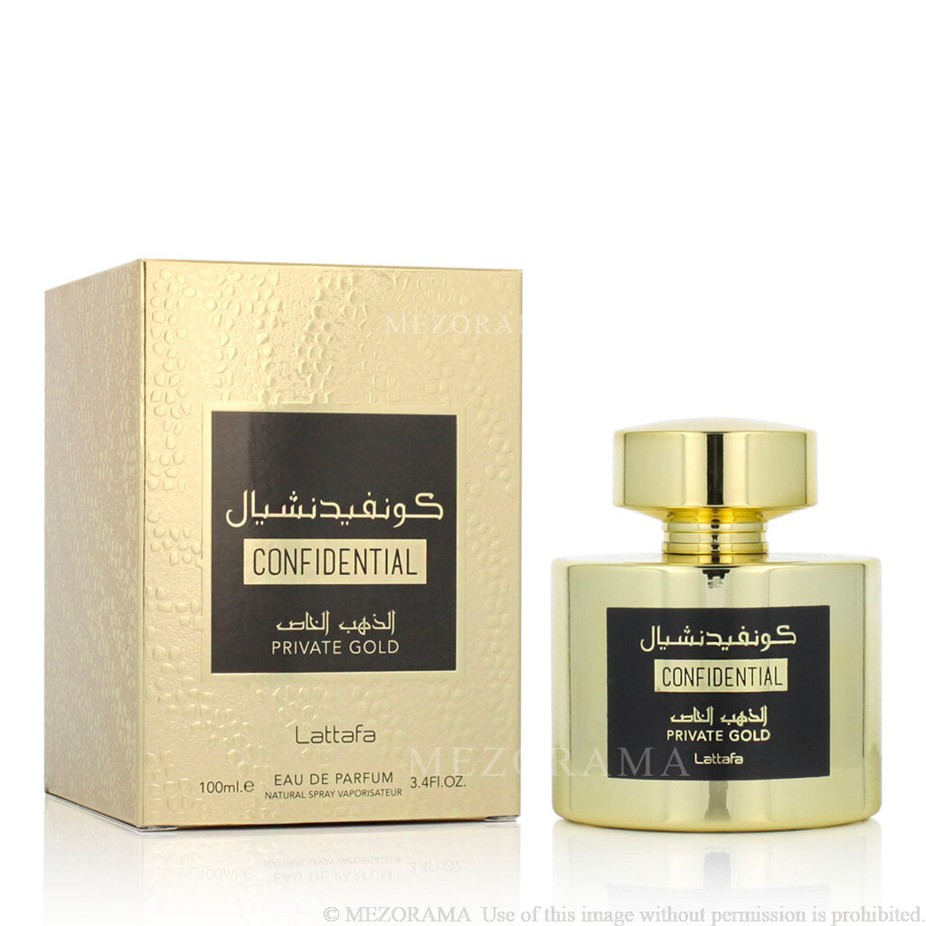 Perfume Frutal Exótico, Confidential Private Gold, Unisex, Eau de Parfum, 100 ml