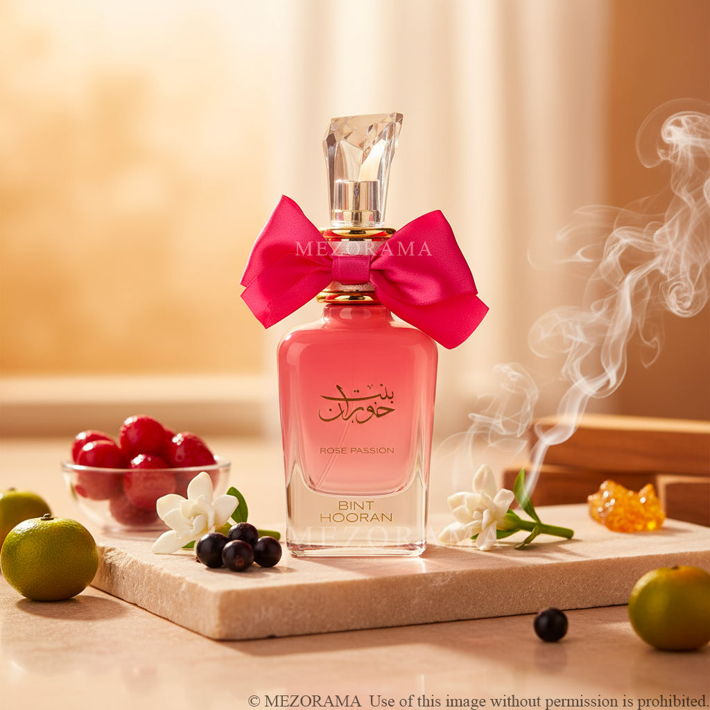 Sillage Sensual, Frutal Gourmand, Bint Hooran, Rose Passion, Eau de Parfum, 100ml