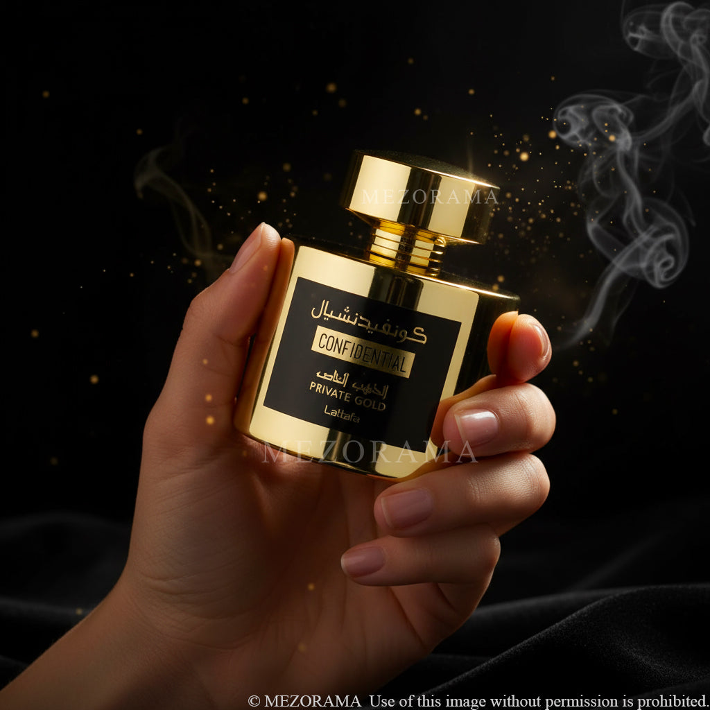 Perfume Frutal Exótico, Confidential Private Gold, Unisex, Eau de Parfum, 100 ml