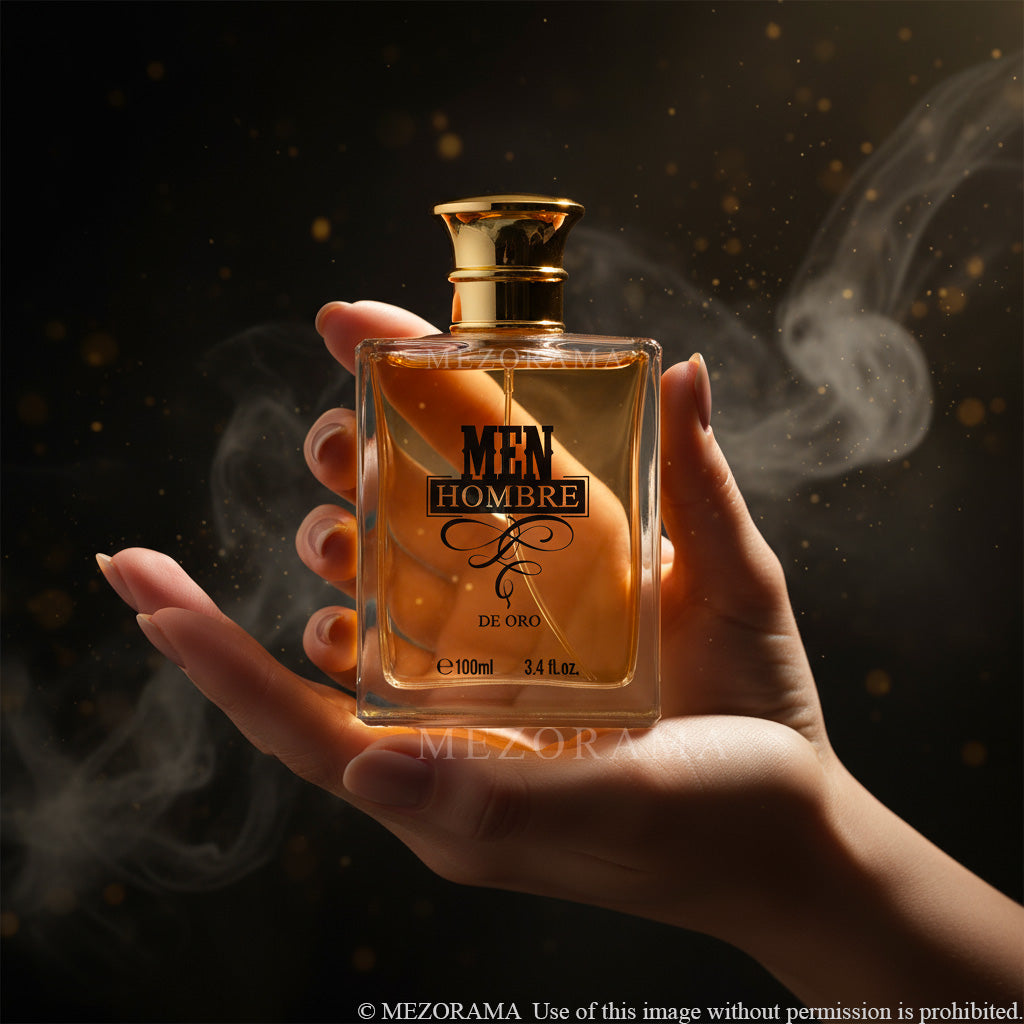 Proyección Larga Duración, MEN HOMBRE DE ORO, Eau de Parfum, 100 ml