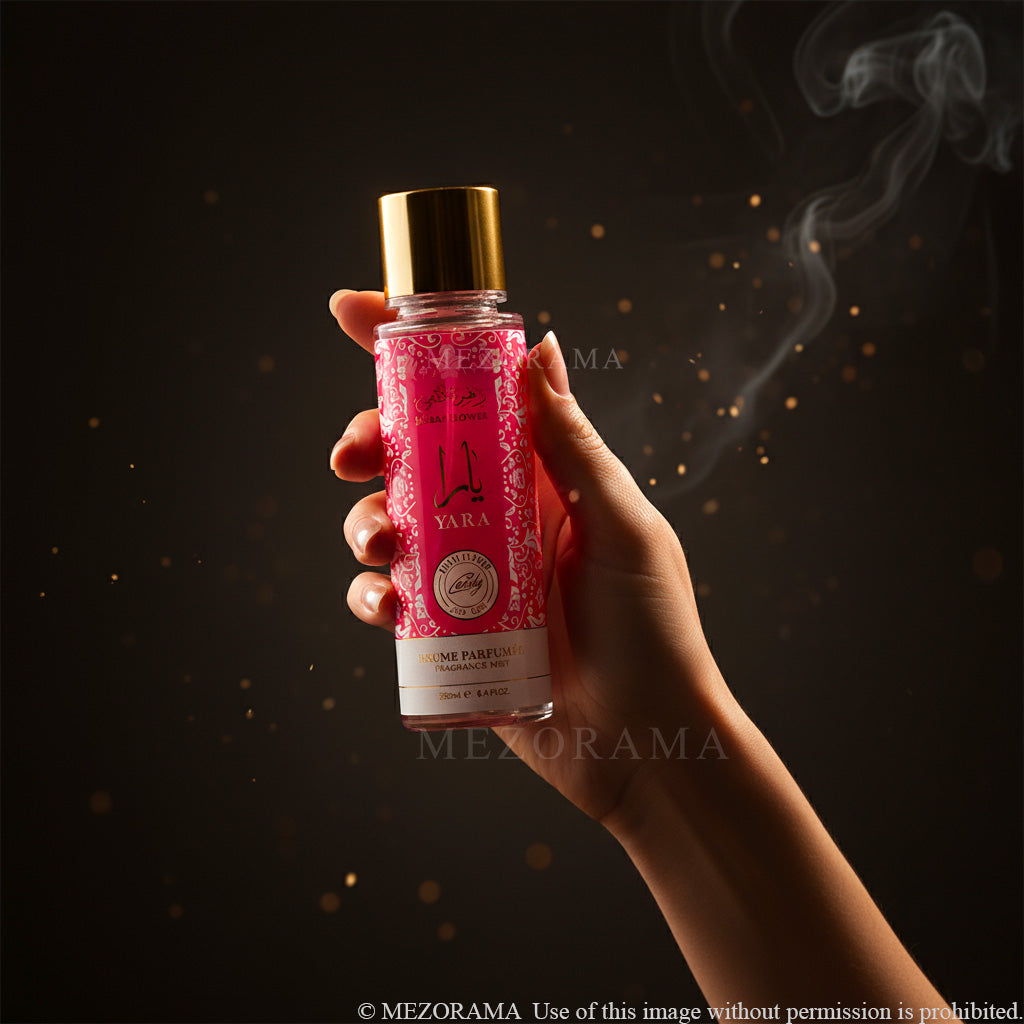 Bruma Viral Larga Duración, YARA CANDY, Bruma Perfumada Cuerpo y Cabello, 250 ml