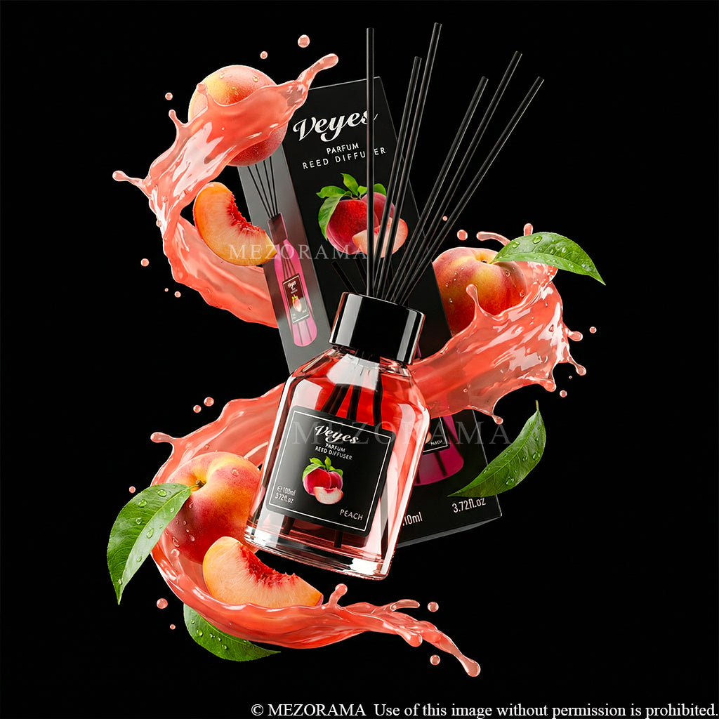 DIFFUSERS Intense Gourmand Ambiance, Diffuseur Veyes, Raspberry & Vanilla, Decorative Home Fragrance, 110ml